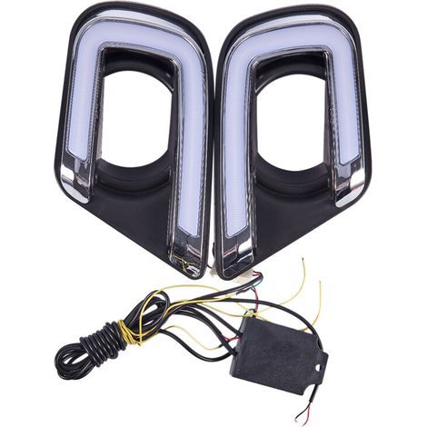 LED DRL Feu Diurne Feu de Brouillard 12V Feux de Voiture pour Freemont 2014 2015 2016