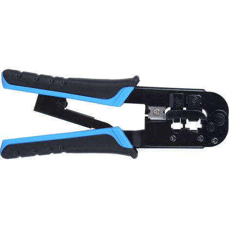Pince à sertir et dénuder double usage pour câbles réseau RJ45 et RJ11 (8 broches 6 broches). (1/5)