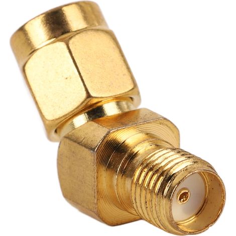 Stabiler Breitband-SMA-45°-Stecker auf Buchse für Antenne und Messgerät (1/5)