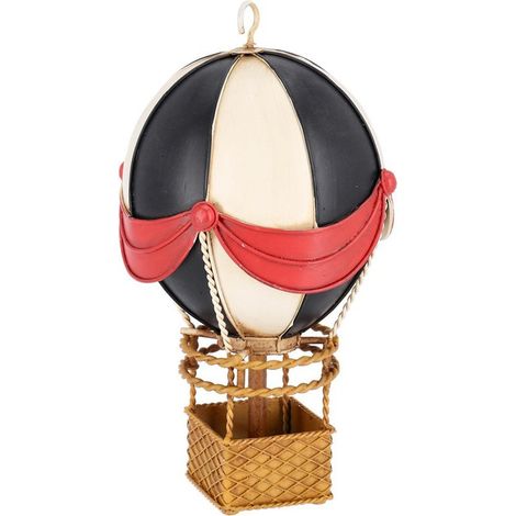 Mongolfiera decorativa "Noelle" in metallo per decorazione di Natale -Regali / 66 cm (1/4)
