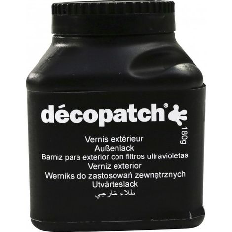 Vernis Décopatch extérieur - Décopatch - 180 ml - Ecran total à l'eau - Protection UV - Mixte