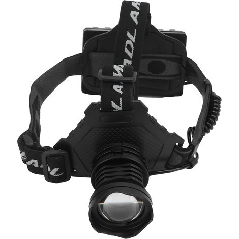 Wiederaufladbare Stirnlampe zum Angeln, Campen und Radfahren mit integrierter LED-Beleuchtung. (1/5)