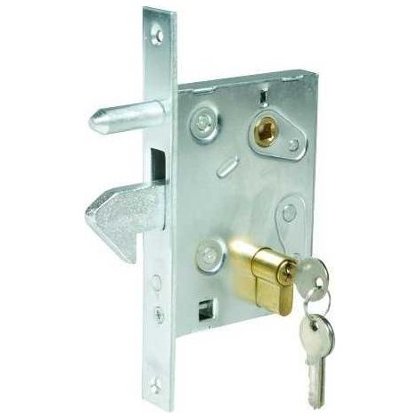 Cerradura de gancho para insertar art.447 con cilindro de 60 mm