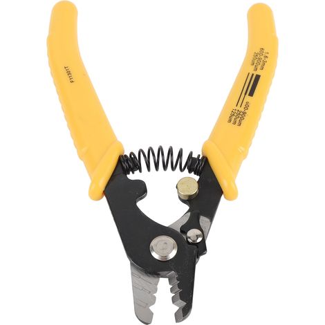 Pince à dénuder fibre optique 3 trous avec fermoir sécurité, outil portable pour câble fibre nue, jarretière et pigtail (1/5)