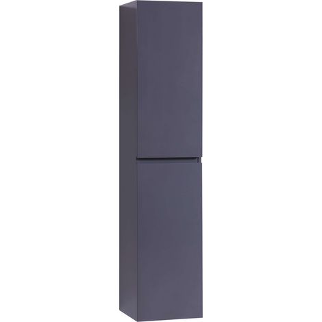 COLONNE salle de bain Armoire de rangement APOLLO LAQUE GRIS GRIS KIT