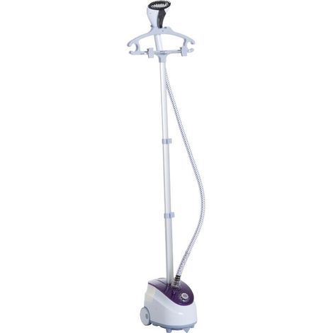 Défroisseur vertical à vapeur, 1,8 L, 1800 W, débit de vapeur 30 g/min, perche télescopique, blanc et violet (1/5)