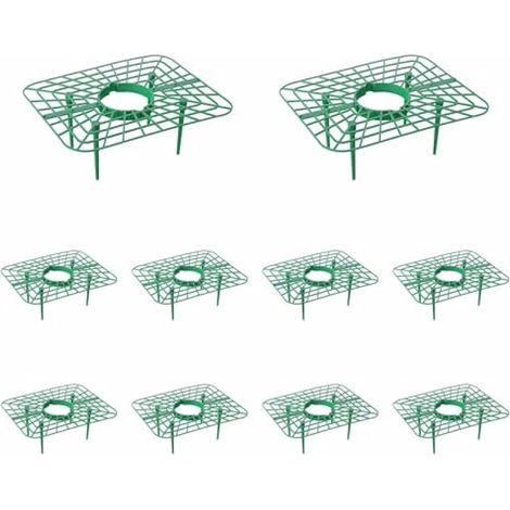 Lot de 10 supports à fraises, cadre pour plantes de jardin, protection rectangulaire pour fraisiers (1/5)