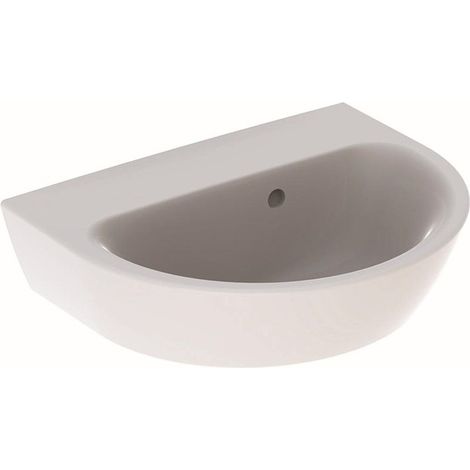 Lave-mains droite NOVA sans trou de robinetterieavec trop plein 450x360mm blanc KT