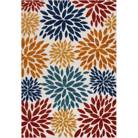 Tapis tissé extérieur intérieur Cabana Feuille - 160 x 230 cm (1/4)