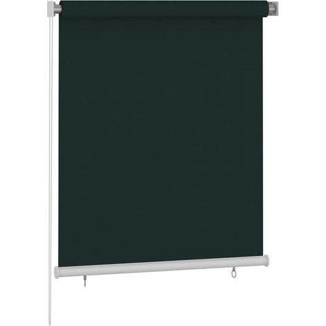 Tenda a rullo  Tenda avvolgibile per Esterni 125(L)x140(A) cm Verde scuro HDPE (1/3)