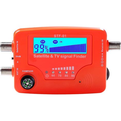 2-in-1 Satelliten- und TV-Signalfinder, LCD-Digital-Satellitensucher, tragbarer TV-Antennen-Signalverstärker