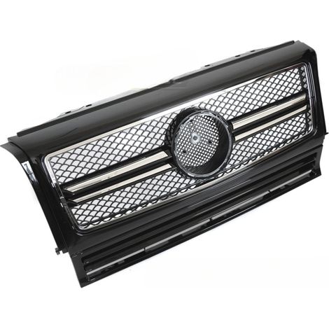Grille calandre Mercedes Classe G W463 de 1990 a 2012 Noir Chrome-42707619 (1/4)