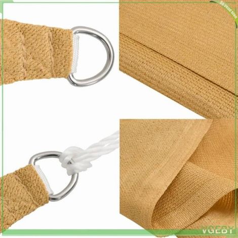 Voile D'ombrage - Trapèze 3/4 X 2 M - PEHD 160 G/M² - Anti-UV 90 % - 1 Pièce (1/5)
