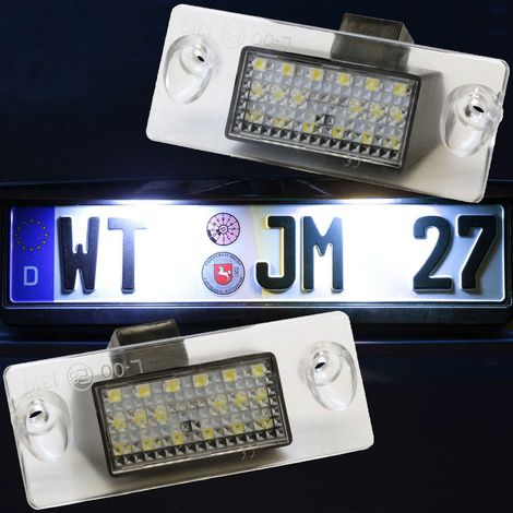 KIT LUCI TARGA A LED COMPATIBILE CON AUDI A3 8L A4 Berlina Avant B5, VETRO TRASPARENTE (1/4)