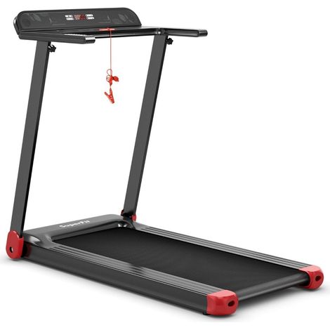Tapis roulant pieghevole per casa con controllo tramite app Altoparlante Bluetooth rosso