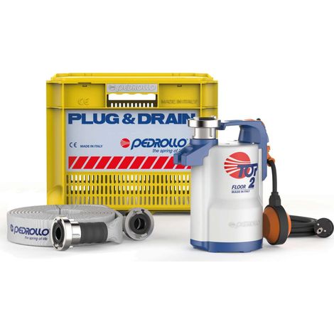 Kit anti inondation Pedrollo PLUG&DRAIN - Pompe a eau 0,37 kW jusqu'à 9,6 m3/h monophasé 220V (1/5)