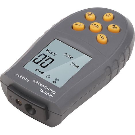 tachymtre Numrique Compte-tours Digital Professionnel Cran Lcd Tachomtre Testeur Compteur De Tours Autochange Avec Batterie Rsistant Sans Contac (1/5)