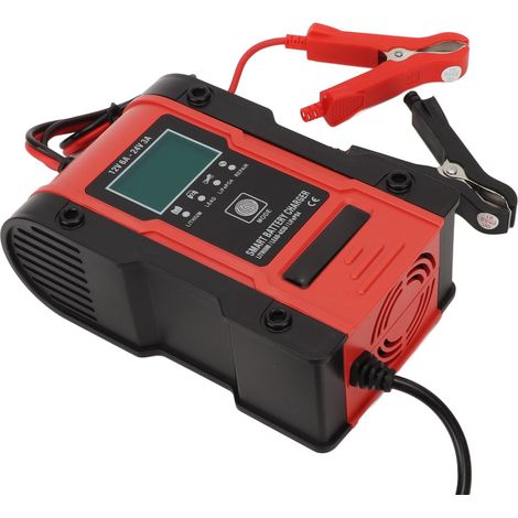 Intelligentes 7-stufiges Ladegerät, robustes ABS-Gehäuse, automatisch, 100–240 V EU-Stecker, für den Heimgebrauch (1/5)