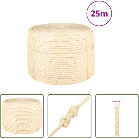 Sisal Seil - Seil 100% Sisal 10 mm 25 m (1/5)