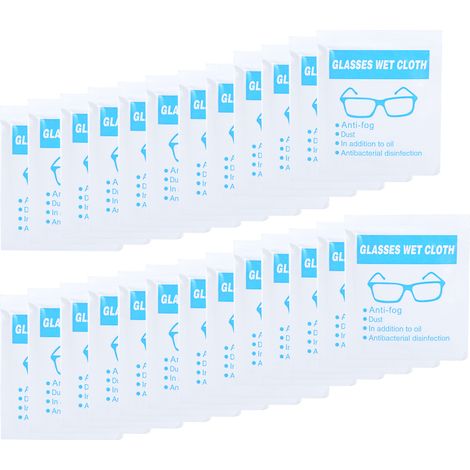 25 Lingettes Nettoyantes Jetables pour Écran d'Ordinateur, Objectif d'Appareil Photo et Lunettes - Lot de 25 (1/5)