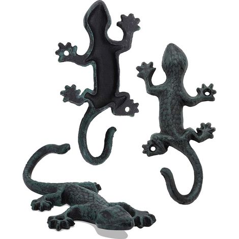 3 Porte Manteau Fer Vintage 15cm, Patère murale (1/5)