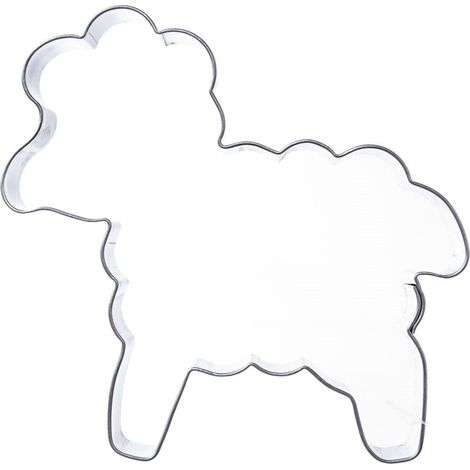 Cortador de galletas de cordero de acero de 10 cm (1/3)