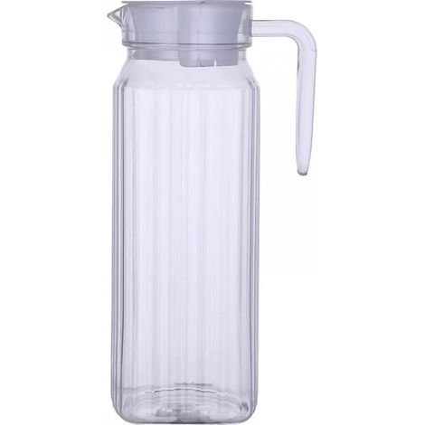 jarra de agua, 1,1 L, plástico sin BPA, boquilla para verter, graduaciones, cocina/refrigerador (1/5)