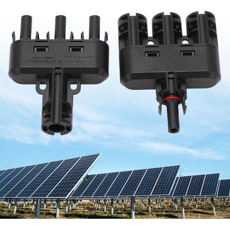 1-1500-V-Photovoltaiksystem, 3-in-1-T-Stecker, DC-Kabelstecker, Reihensammelschienen-Photovoltaikmodul, 1-in-3-Stecker (1/5)
