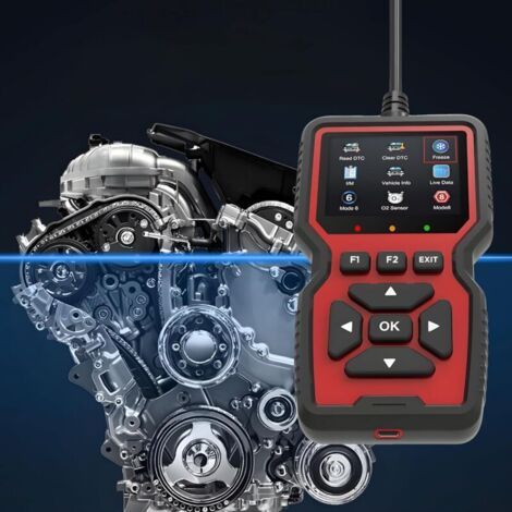NALOOKAMIC  Testeur de diagnostic automobile universel OBD2, protocole de diagnostic fonctionnel européen complet, outil de diagnostic V519 noir