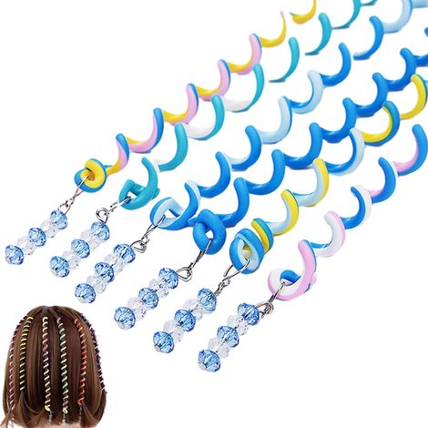 12 bandeaux élastiques torsadés, accessoires pour tresses et boucles, pour cheveux bouclés ou raides (1/5)