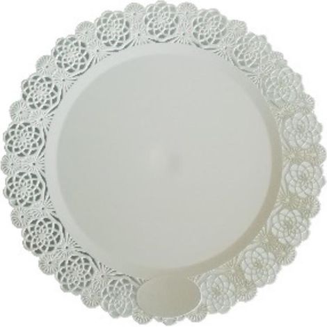 MAURY'S VASSOIO TRINATO TONDO IN PLASTICA TRASPARENTE DIAMETRO 32 CM (1/2)