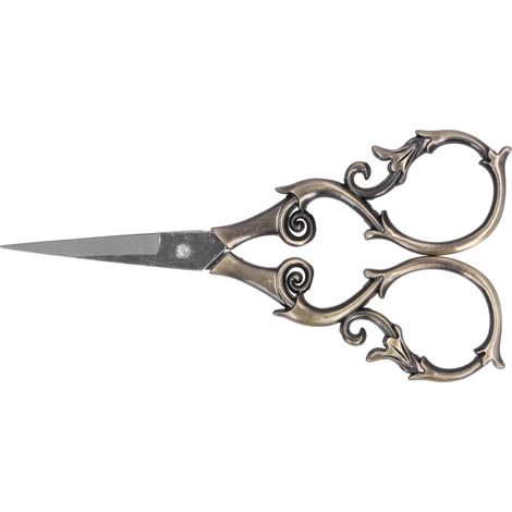 Retro Scissors Stainless Steel Gourd Shape DIY Vintage Small Embroidery Cutting ToolsBronze (1/5)