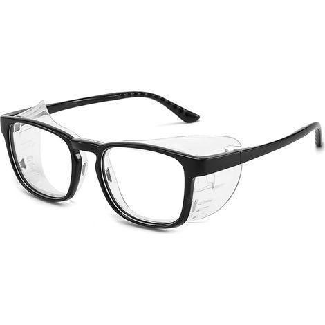Lunettes Anti-allergie Anti-pollen For Adultes, Monture Intégrale En Silicone Étendue - Lunettes Amovibles, Anti-lumière Bleue, Anti-buée Et Anti-UV (Color : Noir) (1/5)