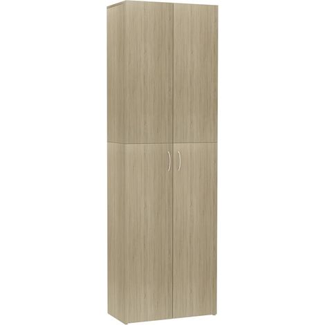 Maison Exclusive - Armario de oficina contrachapado color roble 6 (1/5)