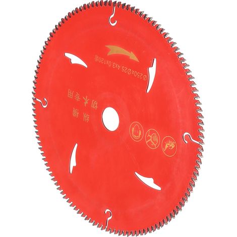 Lame de scie circulaire en carbure pour charpente, disque de coupe en alliage pour le travail du bois, 250 mm x 25,4 mm x 3 mm x 120 dents (1/5)