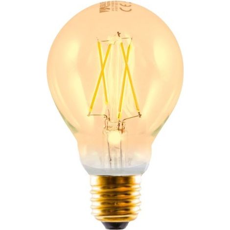 Bombilla led silver electronic filamento edison estandar 3w=20w - e27 - 2.200k - 320º - 300 lm - luz extra calida - a++ (1/2)
