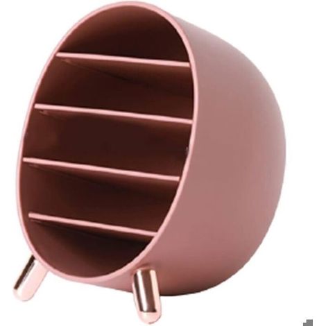 Boîte de rangement cosmétique, vitrine anti-poussière (rouge)