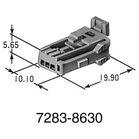 Connecteur series 0.8 male 3 Voies