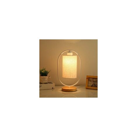 Lampada da comodino a LED, lampada da camera da letto con paralume in tessuto moderno, lampada da tavolo dal design elegante per camera da letto, soggiorno, tavolo da pranzo, ufficio (lampadina LED da