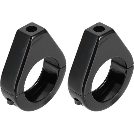Modifizierte Blinkerhalterung für Motorräder aus Aluminiumlegierung, 41 mm schwarze Gabelklemmen (1/5)