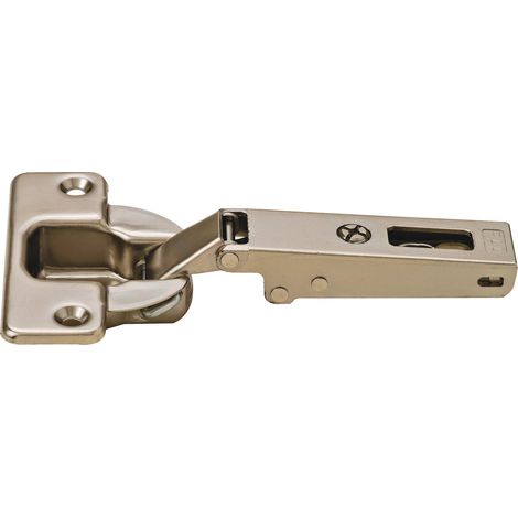 Charnière invisible à visser série F pour porte épaisse coudé 0 droite argent - SALICE - CFA7A99 (1/3)