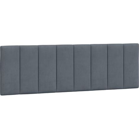 Coussin de tête de lit Hanko gris foncé 160 cm velours CFW69069 (1/5)