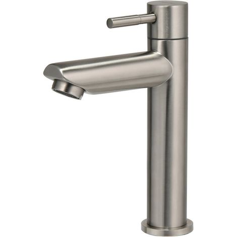Robinet de toilette design en acier inoxydable – Eau froide uniquement – Élégant et durable – Modèle Kolding (1/2)