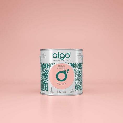 Peinture écologique Algo - Rose Bora Bora - 5L / Satin (1/4)