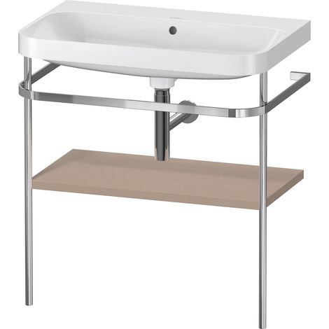 Duravit Happy D.2 Plus c-shaped Set avec console métallique,