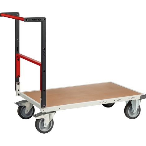 FIMM Plattformwagen mit umklappbarer Rückenlehne Ladefläche 1000x595mm Tragkraft 250kg