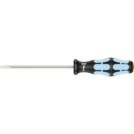 WERA Schlitz-Schraubendreher 3335 0,6 x 3,5 x 100 mm, INOX, runde Klinge