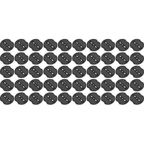 50 pièces de rondelles en plastique pour piquets de jardin, renfort paysager pour barrière anti-mauvaises herbes, fixation plus solide (1/5)
