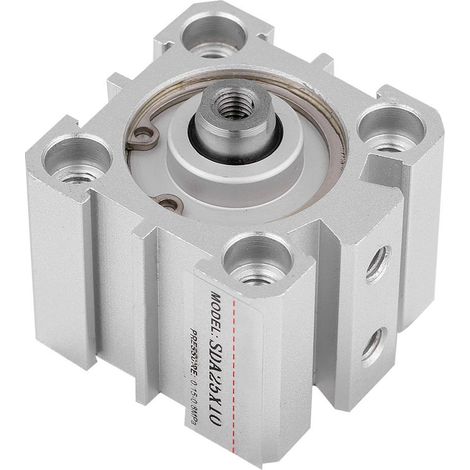 Cylindre pneumatique double effet en aluminium SDA25-10, alésage 25 mm, course 10 mm (1/5)