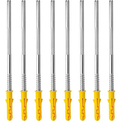 Supports invisibles muraux, lot de 8 pièces   Stabilité forte, montage facile, pour étagères verticales
